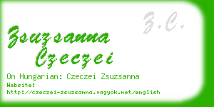 zsuzsanna czeczei business card